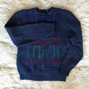 Jantzen Sweater Co Knit Retro Color Block Pullover